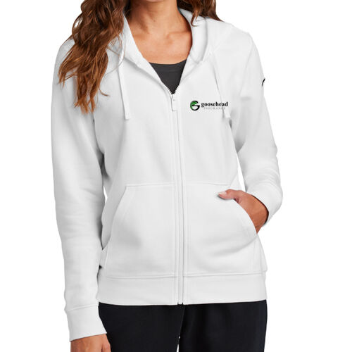 LC - Women's Club Fleece Sleeve Swoosh Full Zip Hoodie Thumbnail